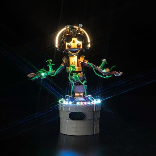 Image of LocoLee Led Light Set Compatible with Lego Dancing Groot Led Decoration Lighting Kit Compatible with Lego 76297 Building Blocks Model,Only Lights Set,No Model (Standard Version)