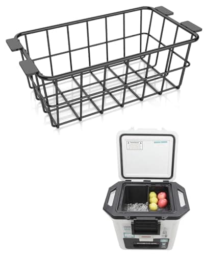 Image of Cooler Basket for Ninja FrostVault 30qt Hard Cooler & Wheeled Cooler - Heavy-Duty Organizer Rack for Efficient Storage, Dry-Goods Basket for Perfect for Camping Trips or Outdoor Parties, Black