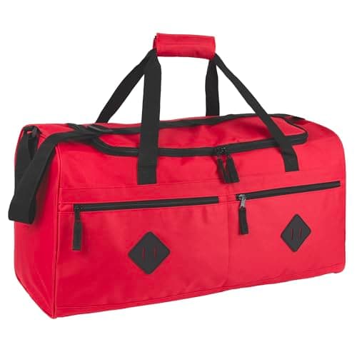 Image of Cricket Duffle Bags for Men 55L Men’s Travel Holdall Gym, Weekend, Overnight Bag with Adjustable Shoulder Strap, Handles (Black)