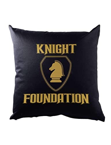 Image of Urban Backwoods Black Knight Foundation Logo Decorative Pillow Cushion