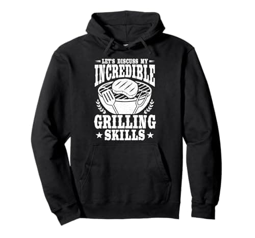 Image of Funny Grill Griller Incredible Grilling BBQ Dad Barbecue Pullover Hoodie