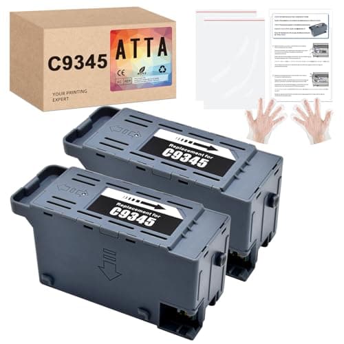 Image of ATTA C9345 Maintenance Box Compatible with epson Maintenance Box C9345 C12C934591 Work with ET-5880 ET-5850 ET-5800 ET-16600 ET-16650 ET-M16600 WF-7820 WF-7830 WF-7840 WF-7845 Printers (2 Pack)