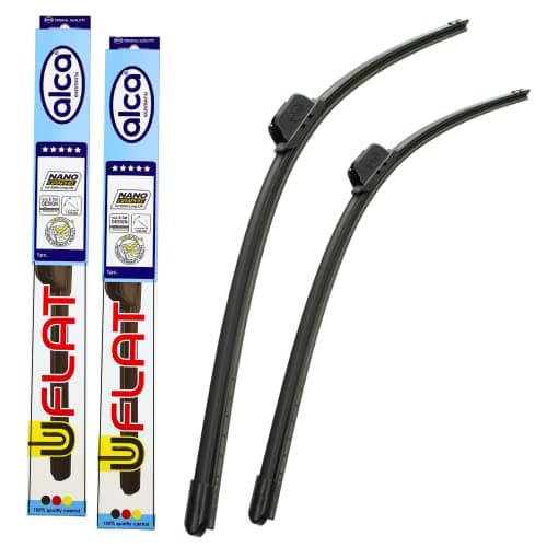 Image of alca Flat Set of 2 Front Wiper Blades Fits Suzuki Swace 2020-onwards AH 28"14"