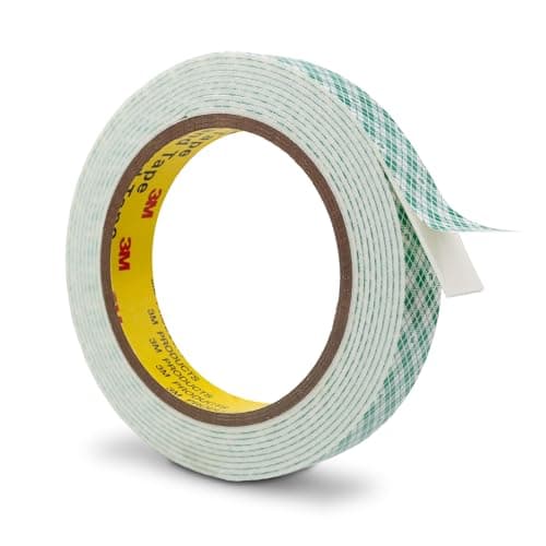 Image of 3M Double Sided Foam Tape 19mm x 300cm Double Coated Urethane Strong White 1 Pack Adhesion Polyurethane Tape for Bonding Attaching Mounting Interior Signage Nameplates DIY Card
