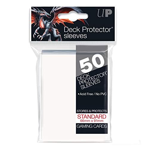 Image of Ultra Pro White Deck Protectors. Standard Size. (50)