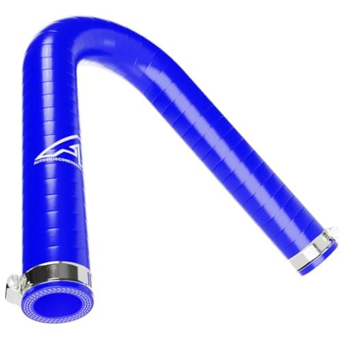 Image of Blue PCV Cylinder Head Vent Breather Silicone Hose Upgrade for VW Golf MK5 2.0 GTI (03-) Includes Hose Clip Kit