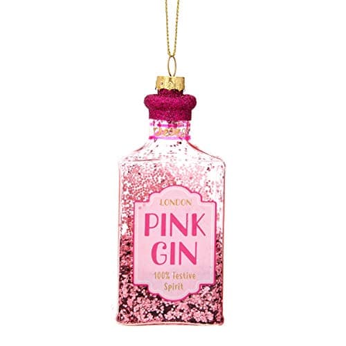 Image of Sass & Belle Christmas Cheer Pink Gin Shaped Bauble