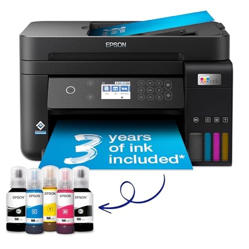 Image of Epson EcoTank ET-3850 A4 Multifunction Air Print Wi-Fi Ink Tank Printer with Duplex and ADF, Up To 3 Years Of Ink Included