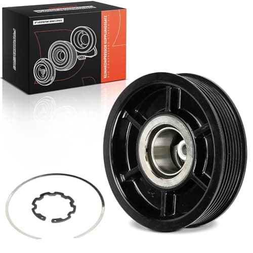 Image of Frankberg AC Compressor Clutch Kit Air Conditioning Compressor Clutch Petrol Compatible with C-Class W203 C-Class Coupe CL203 CLC-Class CL203 CLK C209 E-Class W212 SLK R171 Replace# 0012302611
