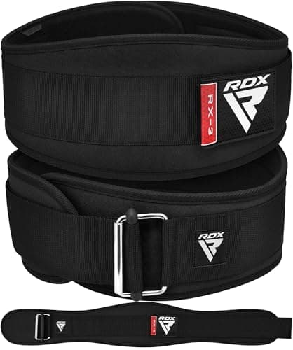 Image of RDX Weight Lifting Belt AUTO LOCK, 6.5” Padded Back Support, Men Women Gym Fitness Bodybuilding Powerlifting Weightlifting Workout, Deadlift Squat, Pro Exercise Equipment