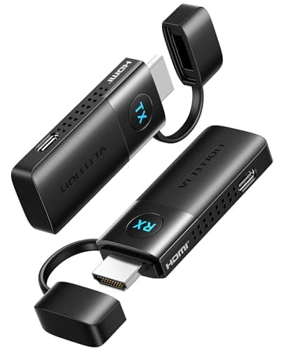 Image of VENTION Mini Wireless HDMI Transmitter and Receiver 1080P@60Hz, Wireless HDMI 165FT/50M, 5G, Plug & Play for Streaming Video from Laptop/PC to Monitor/Projector/TV