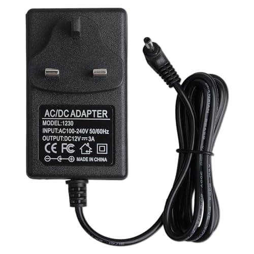 Image of Micacorn 12V Power Supply Compatible with Fusion5 A90B+ Pro/FWIN232/Lapbook S15/S16/Laptop Charger Jumper S7Hi/Ezbook/Geo GeoBook 1E/Chuwi/Teclast/SGIN X15, Notebook AC/DC UK Plug Adaptor