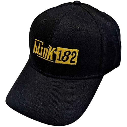 Image of Blink-182 Baseball Cap Modern Band Logo Official Black One Size