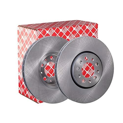 Image of febi bilstein 19370 Brake Disc Set (2 Brake Disc) front, internally ventilated, No. of Holes 5