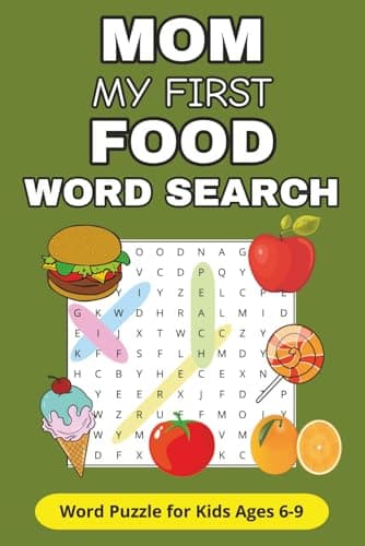 Image of Mom My First Food Word Search Book: Word Puzzle for Kids Ages 6-9 | Food Themed Puzzles with Pictures for Learning and Fun (Mom my First Word Search Book by Denny Joseph)