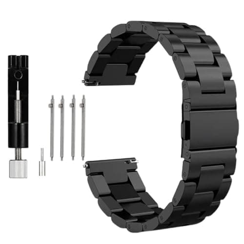 Image of Triblanc Stainless Steel Metal Watch Strap 18mm 20mm 22mm Replacement Band Bracelet Straps for Men Women