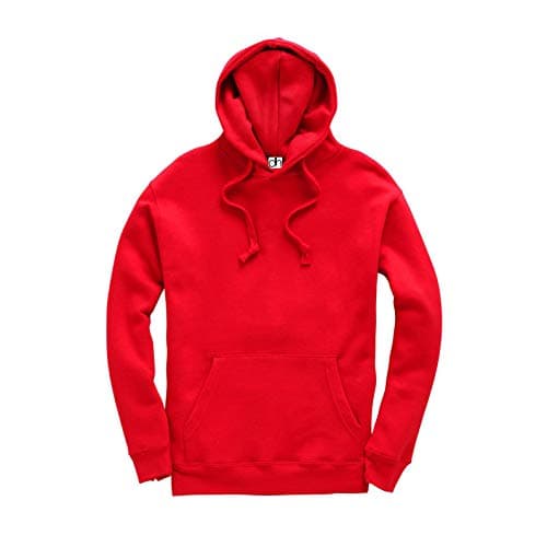 Image of D&H CLOTHING UK Premium Adult Unisex Premium XS-6XL Pullover Heavy Blended Hooded Fleece Jumper Work Wear Sweatshirt Hoodies Top Plain BNW Unisex Red