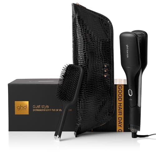 Image of ghd Duet Style Festive Gift Set - 2-in-1 Hot Air Styler with Paddle Brush and Heat-Resistant Bag, with No Heat Damage