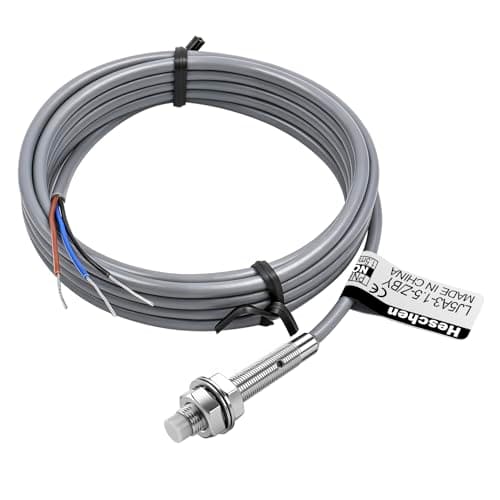 Image of Heschen M5 Inductive Proximity Sensor Switch Non-Shield Type LJ5A3-1.5-Z/BY Detector 1.5mm 10-30VDC 150mA PNP Normally Open(NO) 3 Wire