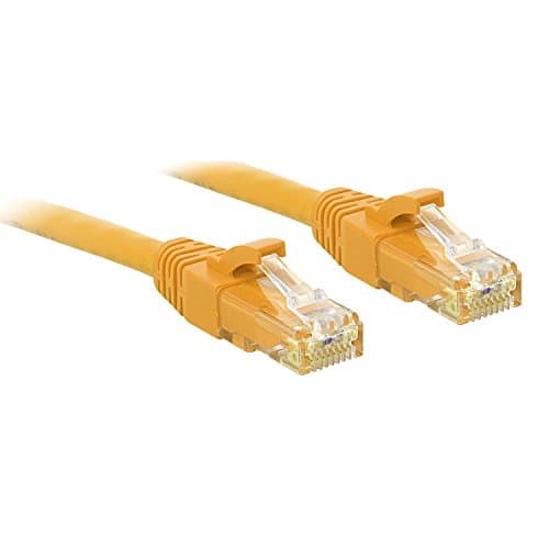 Image of Lindy 2m Cat.6 U/UTP Ethernet Cable, Yellow