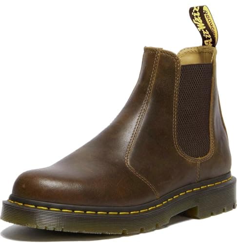 Image of Dr. Martens Unisex Adult 2976 Quad Chelsea Boot, Dark Tan, 5 UK