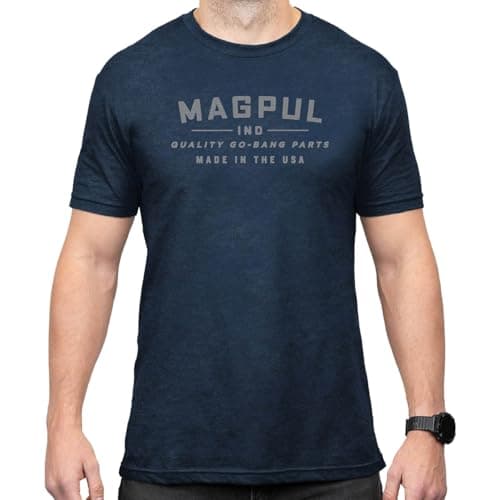 Image of Magpul CVC Crew Neck Short Sleeve T-Shirt for Men, Go Bang Parts Navy, Medium