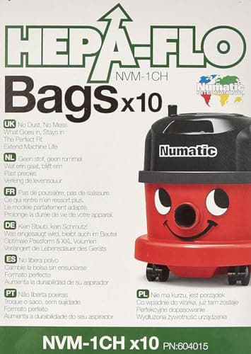 Image of Numatic Numatic Henry Cleaner Bags - 1 Box (Pack of 10), White