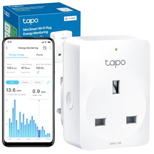 Image of Tapo P110MA Smart Plug, Matter Certified Energy Monitoring, Alexa plug, Smart Home, Voice Control, Remote Control, Works with Alexa, Compact Size, Schedule, Auto-Off Timer, All-Round Compatibility