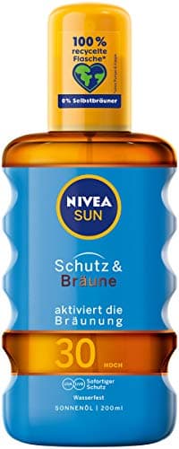 Image of NIVEA SUN Oil Spray SPF 30 Sun Oil Spray Bottle Protection and Tan 200ml