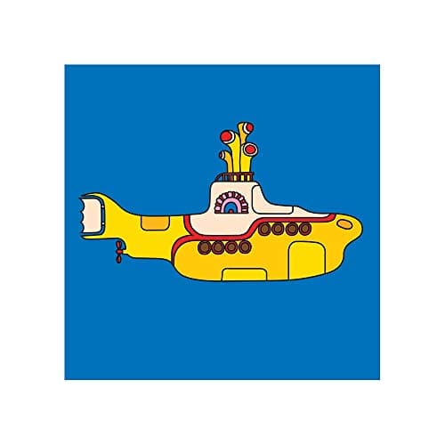 Image of The Beatles (Yellow Submarine Bold) Album Cover Canvas Print, Multi-Colour, 40 x 40 cm