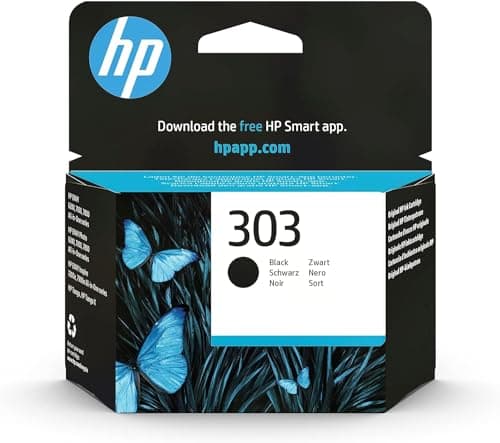 Image of HP 303 Black Original Ink Cartridge (T6N02AE) - Works ENVY Photo 6220, 6230, 6232, 6234, 7120, 7134, 7830, ENVY Inspire 7220e, 7221e, 7224e, 7920, 7924e, Tango X Printers