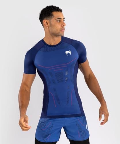 Image of Venum Technical 3.0 Short Sleeve Rashguard - Night Blue - XL