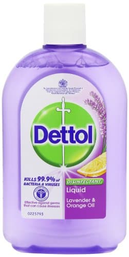 Image of Dettol Disinfectant Liquid 500 ml - Lavender and Orange Oil, Pack of 12