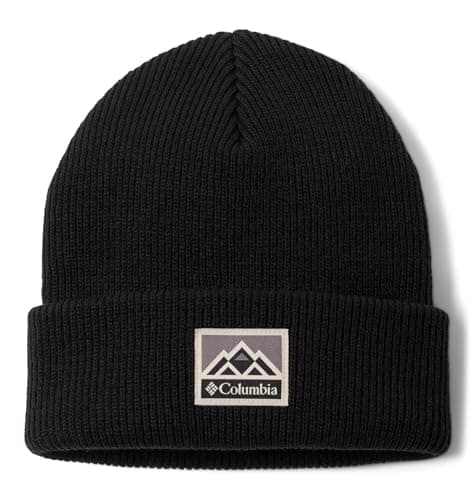 Image of Columbia Unisex Whirlibird Cuffed Beanie, Beanie, Black/Mountains, One Size