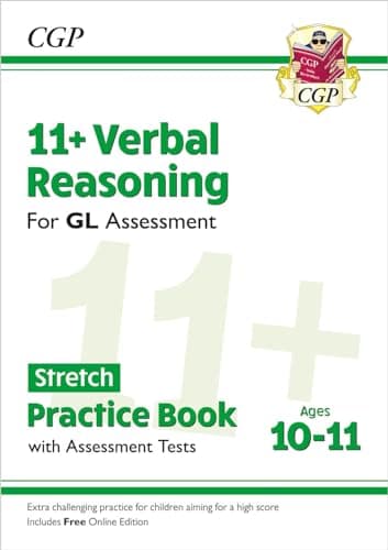 Image of 11+ GL Verbal Reasoning Stretch Practice Book & Assessment Tests - Ages 10-11 (with Online Edition): for the 2026 tests (CGP GL 11+ Ages 10-11)