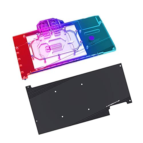 Image of Copper GPU Water Cooling Block GPU Waterblock Graphics Card Water Cooling Block for Asus TUF Gaming Radeon RX 7900 XTX RX 7900 XT OC (5V ARGB RBW Aura Effect LED Lights GPU Block with Backplate)
