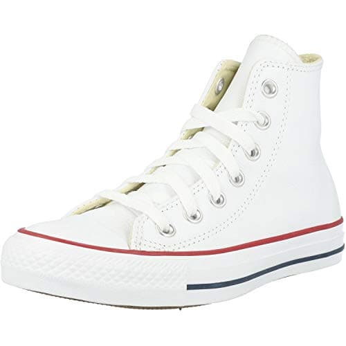 Image of Converse All Star Hi Lthr Optical White - 4 UK