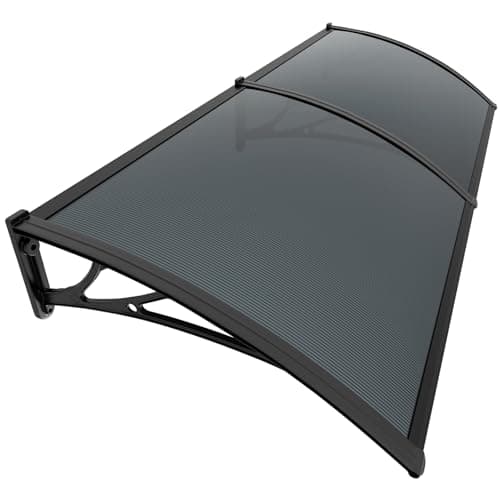 Image of VOUNOT® Front Door Canopy Outdoor Awning, Rain Shelter for Back Door, Porch, Window, 200 x 80 cm, Anthracite