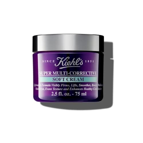 Image of Kiehl's Super Multi-Corrective Soft Cream Anti-Ageing Face Moisturiser for Oily, Combination and Sensitive Skin, Visibly Firms, Lifts, Reduces Wrinkles and Boosts Radiance, Lightweight Formula