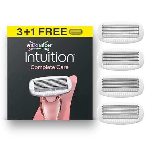 Image of Wilkinson Sword Intuition Complete Care Razors for Women, Hydra-Boost Serum, 3 Women’s Razor Blade Refills Plus 1 Bonus