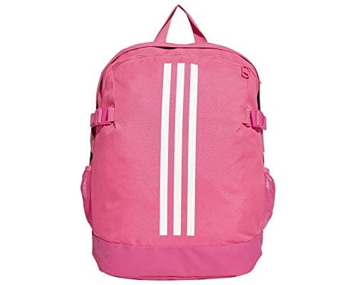 Image of adidas Unisex Adult 3-Stripes Power IV M Backpack - Shock Pink/White/White, 16 x 32 x 44 cm