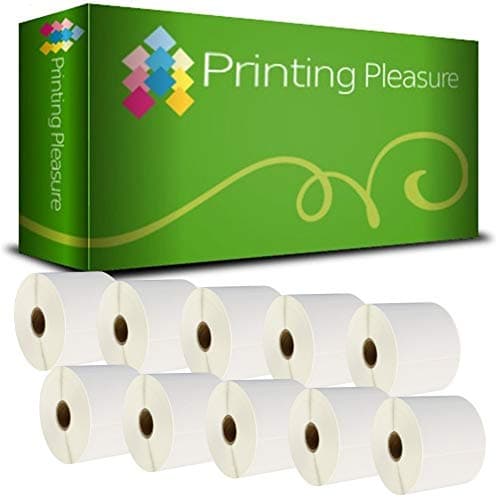 Image of Printing Pleasure 10 x Zebra 76mm x 51mm Compatible Direct Thermal Labels for Zebra Type Printers | 1000 Labels per Roll