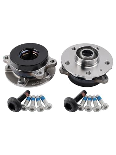 Image of 2x Front Wheel Hub Bearing Kit with Bolts for Audi A4 8K A6 C7 A5 8T A8 4H Q5, 4H0498625D 4H0498625 8K0598625 Replacement Metal Hub Flange Assembly, Left Right Direct Fit