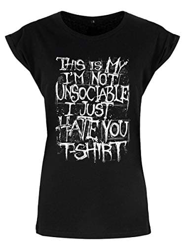 Image of Grindstore Women's I'm Not Unsociable Premium T-Shirt Black