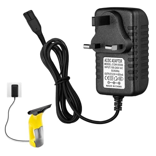 Image of Charger for Karcher Window Vac Cleaners, for Karcher Window Cleaner Chargering, Charger for Karcher WV2 WV1 WV5 WV50 WV50 PLUS WV55 WV60 WV70, for Karcher Windows Vacuum Cleaner Charging