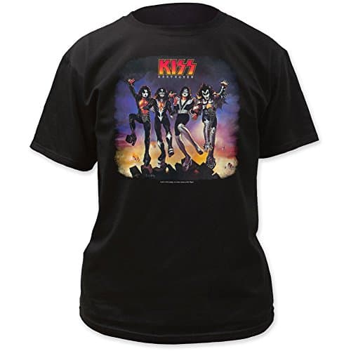 Image of Kiss - Mens Destroyer T-Shirt, Small, Black