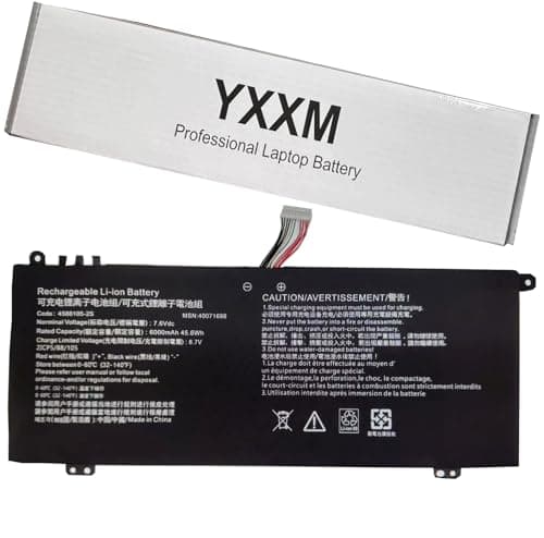 Image of YXXM 4588105-2S Laptop Battery for Toshiba Dynabook Satellite Pro C40-G-12H C40-H-101 C50-E-10C C50-E-111 C50-H CS50l-HB C40-J C50D Medion Akoya E15403 7.6V 6000mAh