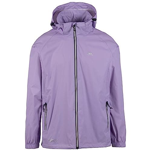 Image of Trespass Waterproof Jacket Men Women Packaway Rain Coat With Hood, Light Rain Jacket Windbreaker, Raincoat In A Bag, Rain Coats For Men, Rain Coats for Women Qikpac X