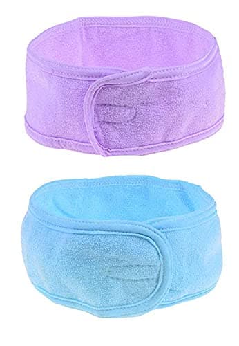 Image of INOIN Stretchable Washable Makeup Head Band for Yoga, Sport Beauty Parlour/Salon Accessories and Home Use (Set of 2 Pcs) Multicolor.