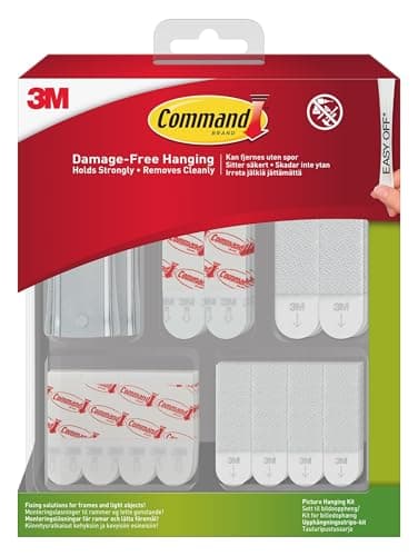 Image of Command Picture Hanging Kit, Assorted Adhesive Strips and Hangers for Framed Pictures, Posters and Light Objects, Damage Free Hanging